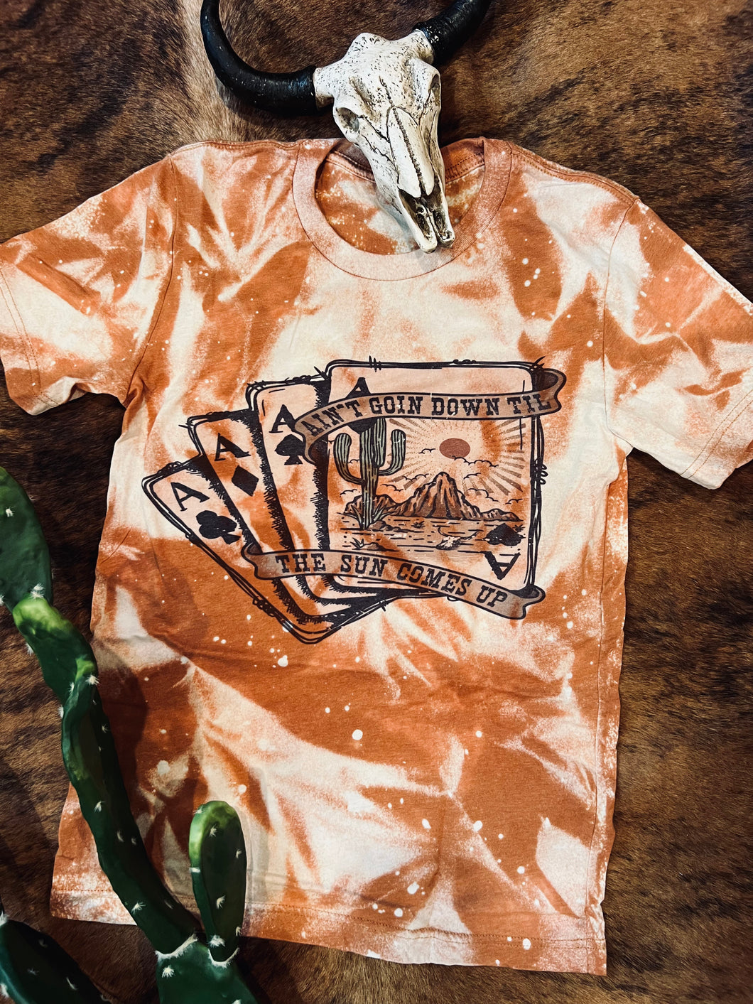 Ain’t going down till the sun comes up (rust tee )