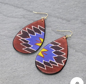 Aztec earrings