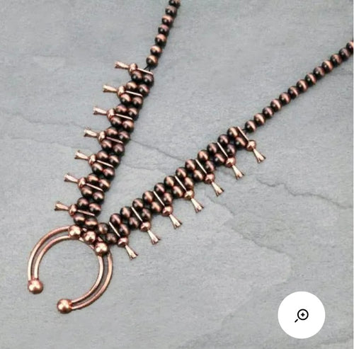Bronze squash necklace