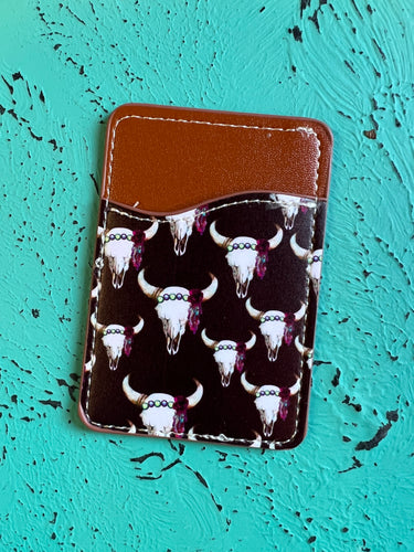 Cowskull phone wallet