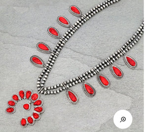 Red squash necklace