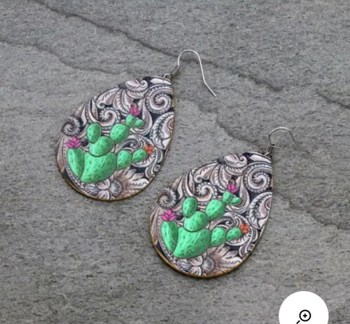 Cactus earrings