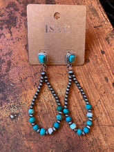 Load image into Gallery viewer, Natural turquoise earrings