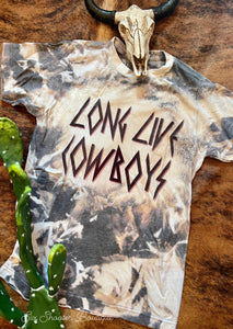 Long live cowboys bleached tee