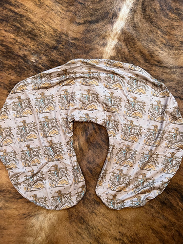 Bull boppy pillow cover