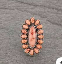 Load image into Gallery viewer, Pink cluster ring