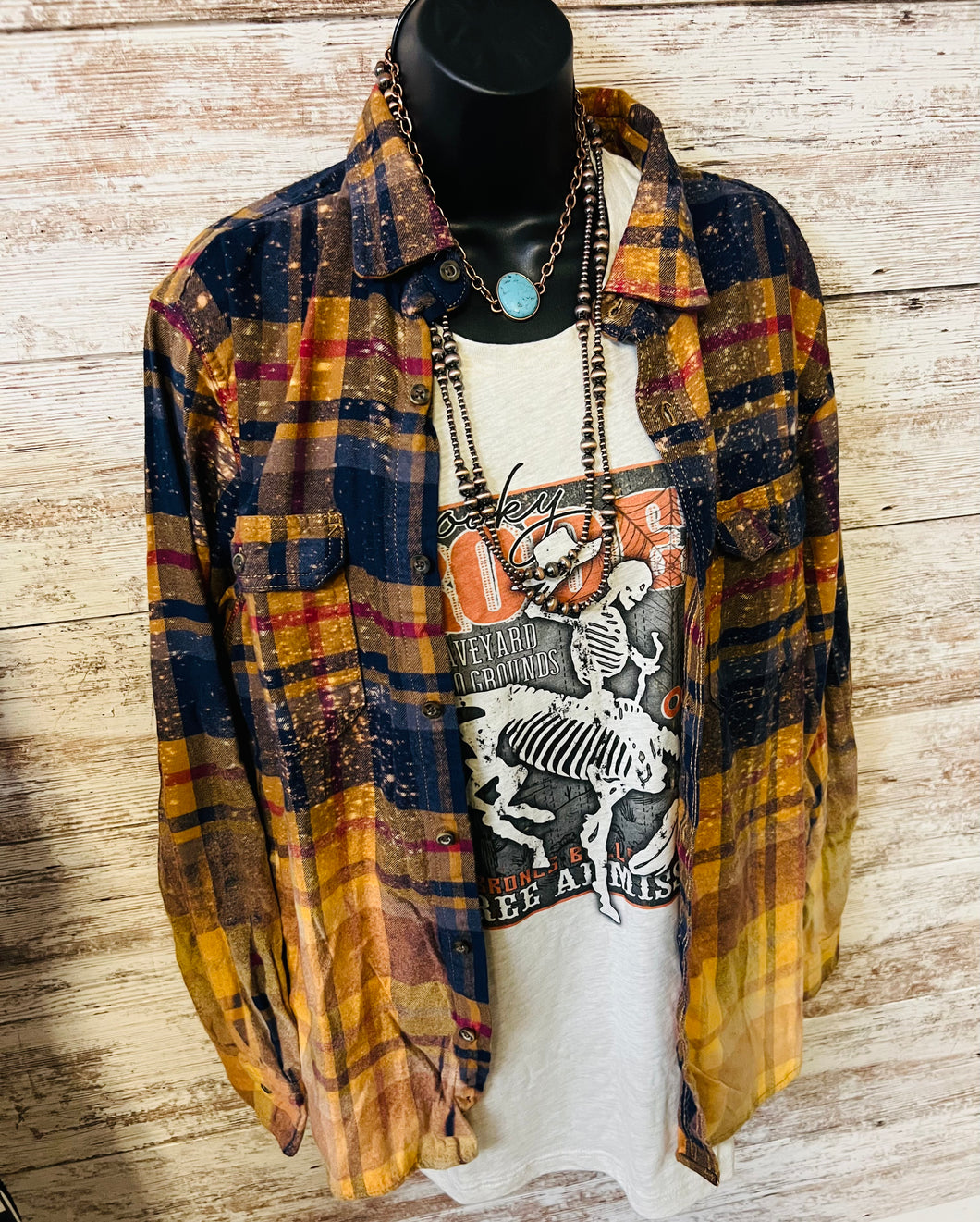 Fall passion bleached flannel