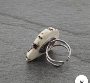 White slab ring