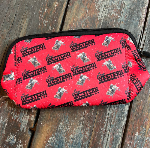 Stay western makeup bag