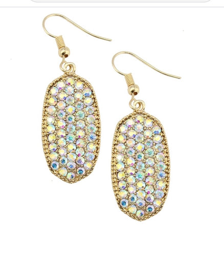 Gold bling earrings