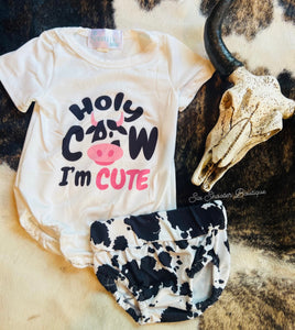 Holy cow I’m cute baby set