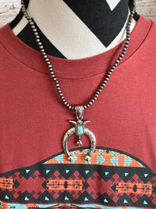 Simple silver squash necklace
