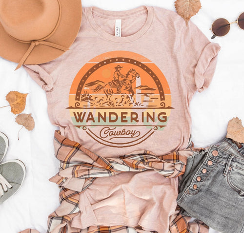 Wandering cowboy tee