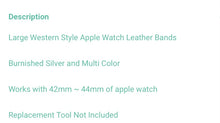 Load image into Gallery viewer, Rainbow cluster oval watch band